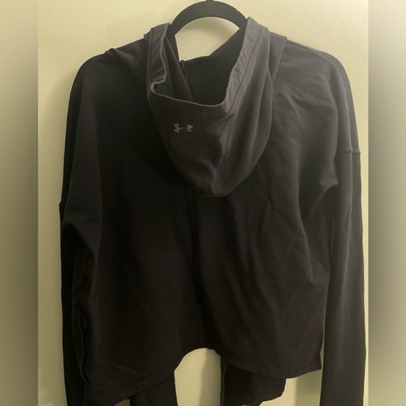 Womens Under Armour Modern Athletic Open Cardigan with Hood and Pockets - Picture 2 of 7